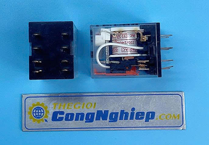 Relay 8 chân dẹp nhỏ Omron MY2N-GS AC220/240 BY OMZ 5A