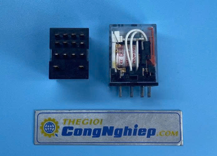 Relay kiếng Omron MY4N -GS 220/240 VAC, 14 chân dẹp, 220V 3A