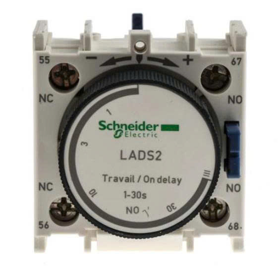 Rơ le nhiệt Schneider LADS2, 1-30s, 1NO+1NC