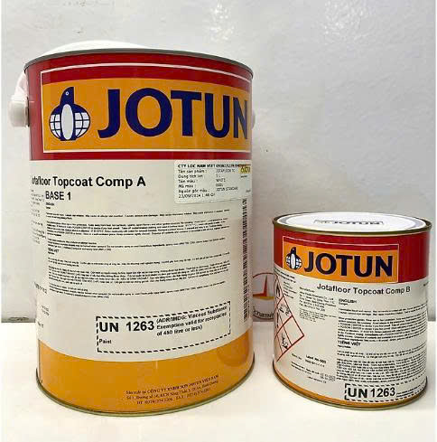 Sơn Jotun Pilot II Base 3, màu đỏ Red 926 (Ral 3000),  5L/lon