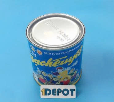 Sơn phủ alkyd (bóng) Bạch Tuyết màu trắng 100, lon 0.4kg