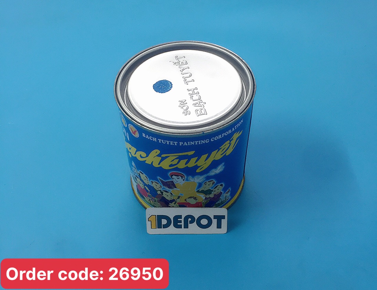 Sơn phủ alkyd (bóng) màu Yamaha 715 hộp 0.8kg Bạch Tuyết
