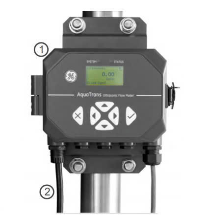 Thiết bị đo lưu lượng nước thải bằng siêu âm Panametrics AquaTrans  AT6-C1-AT10-24-IN-2-2-H-AF-01-M-0-RPT