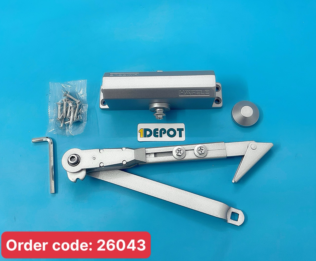 Thiết bị đóng cửa tự động 60Kg EN3 Hafele 931.77.049