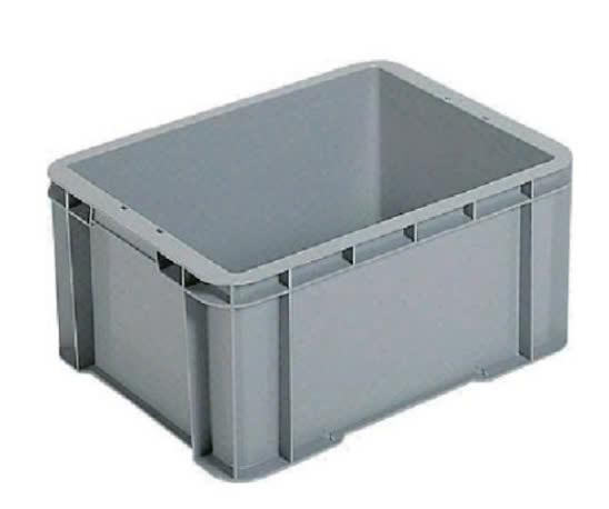 Thùng nhựa PP kích thước 400x600x230mm, màu xám