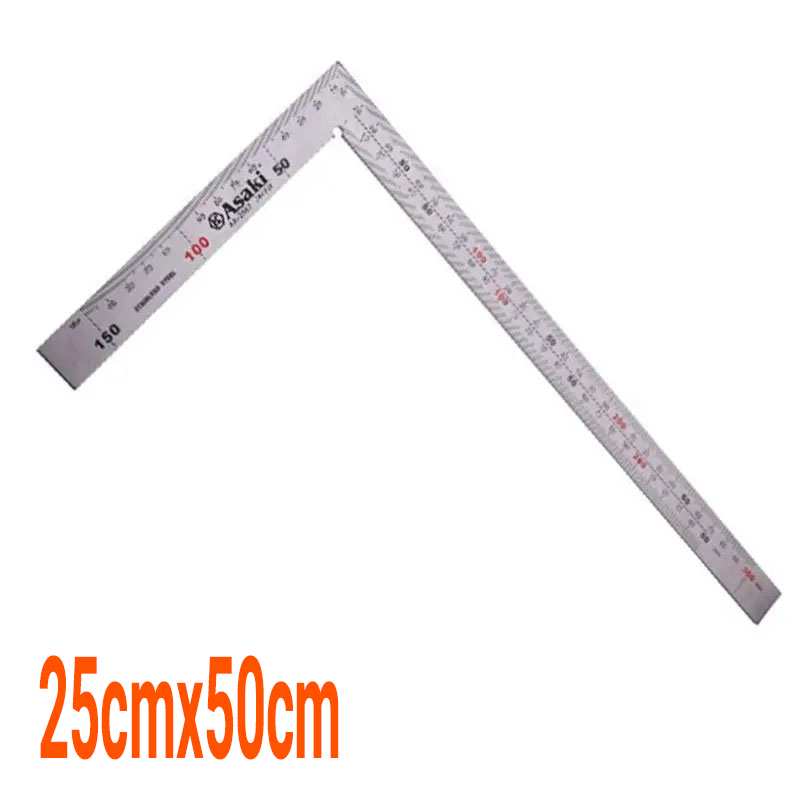Thước Eke cơ khí inox Asaki AK-2583 kích thước 250x500mm