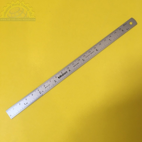 Thước lá thép Mitutoyo 182-303, 200mm/8''x rộng 13mm