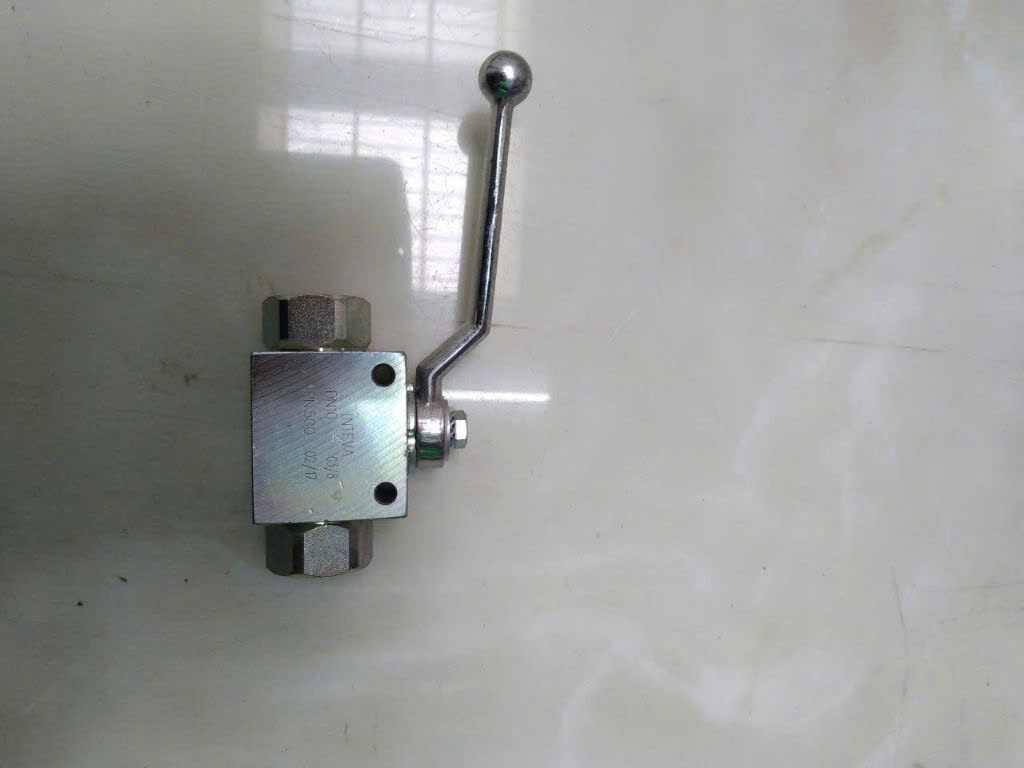 Van gạt tay thủy lực Inteva V2RH, kích thước DN10 (ren 17mm), 3/8" BSP, có lỗ bắt van