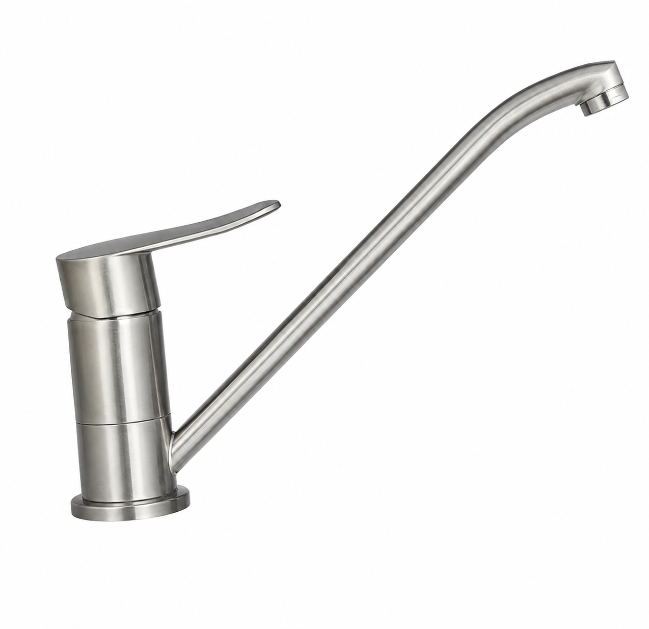 Vòi lavabo nóng lạnh thân dài, chất liệu inox 304