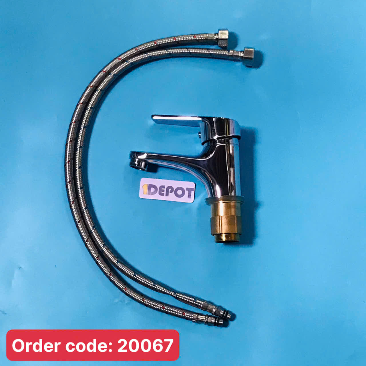 Vòi lavabo nóng lạnh Vanni VN-222 Inox 304